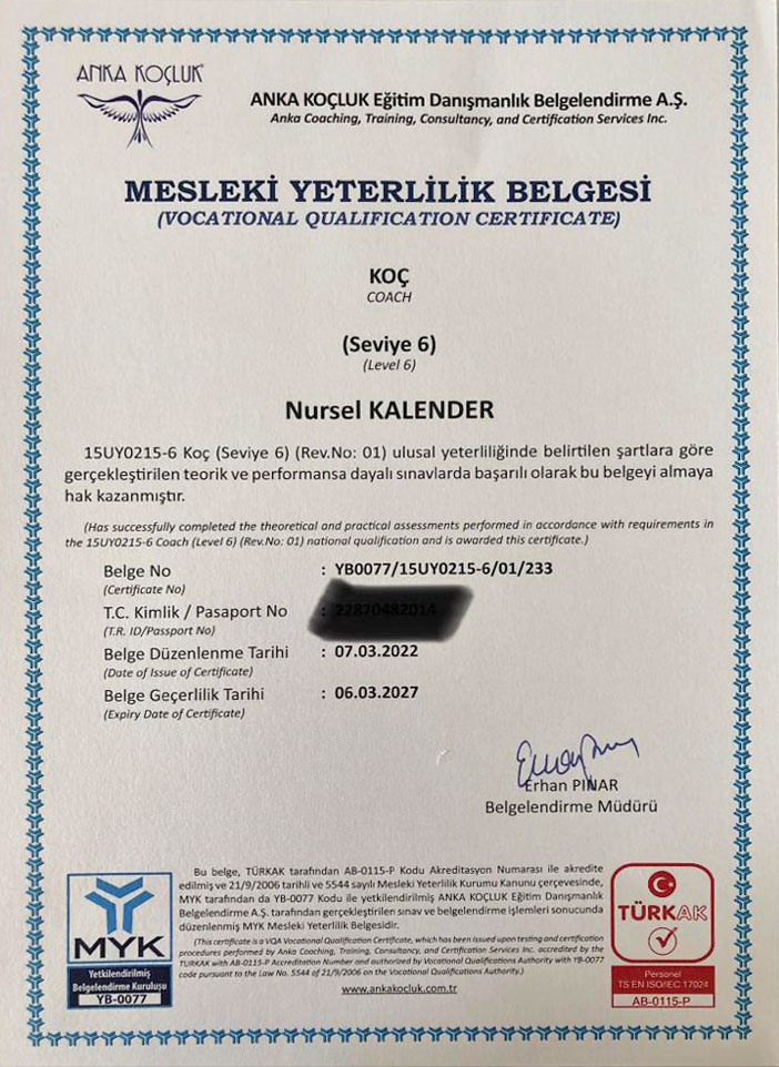 Mesleki Yeterlilik Belgesi