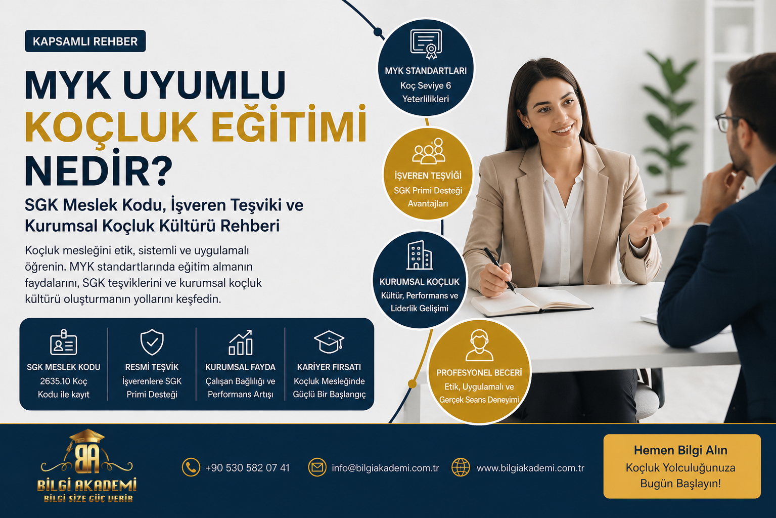 MYK uyumlu koçluk eğitimi alan profesyonellerin kurumlarda koçluk kültürü oluşturması
